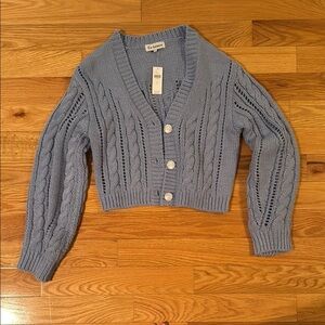 Le Lis Women's Blue Knit Sweater